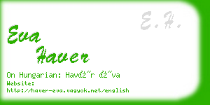 eva haver business card